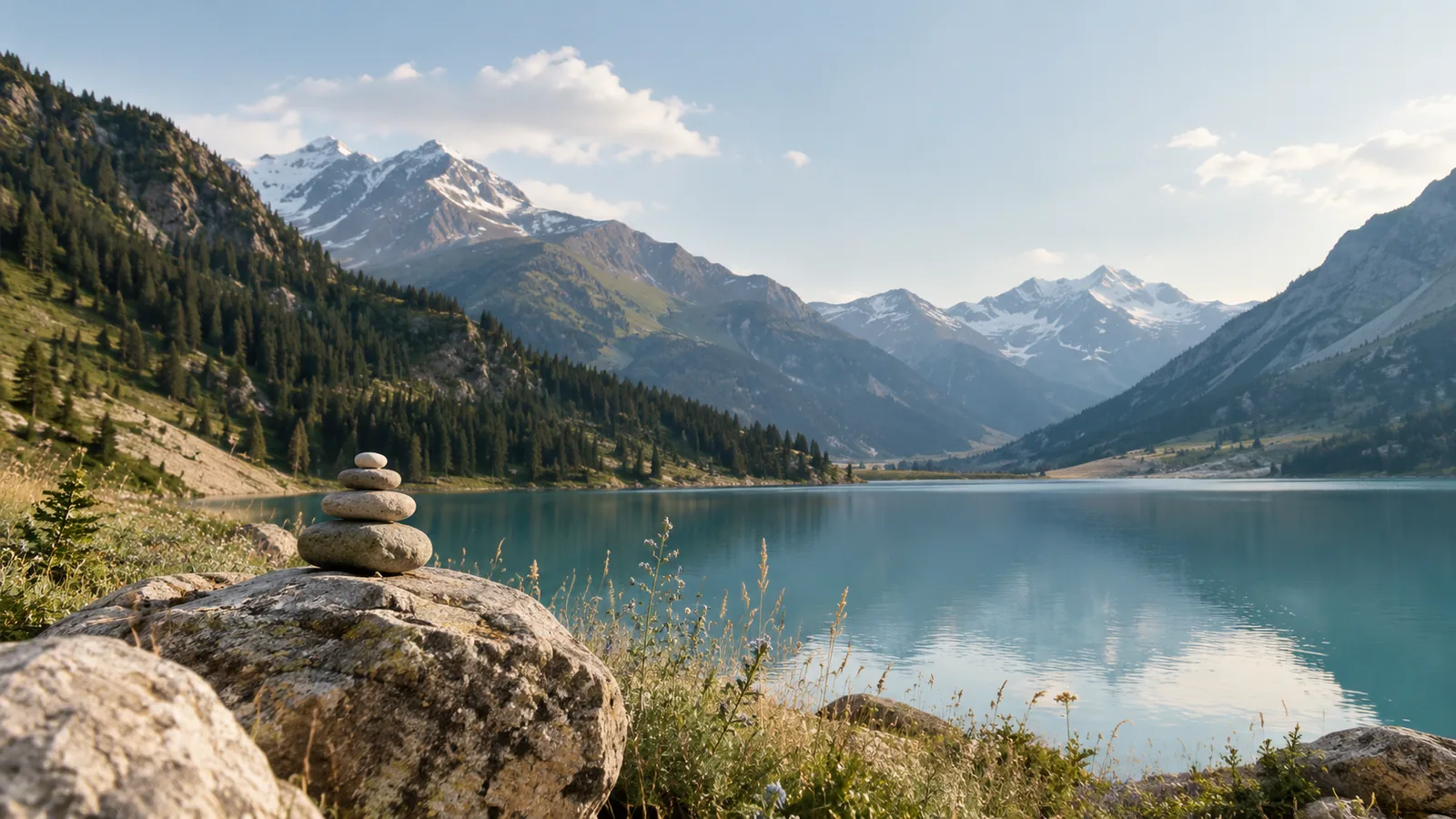 Grote Almaty-meer en Alma-Arasan-kloof